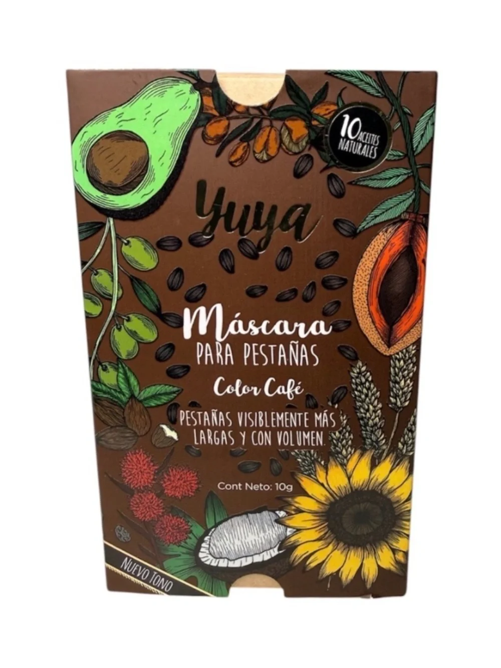 Yuya Eye Lash Mascara 10 Oils, Brown